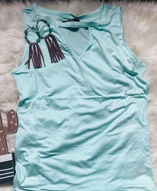 Light Blue High Low Top